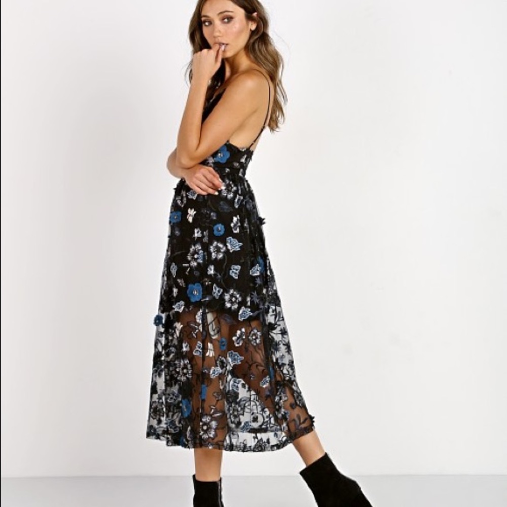 For Love & Lemons Botanic Midi Dress